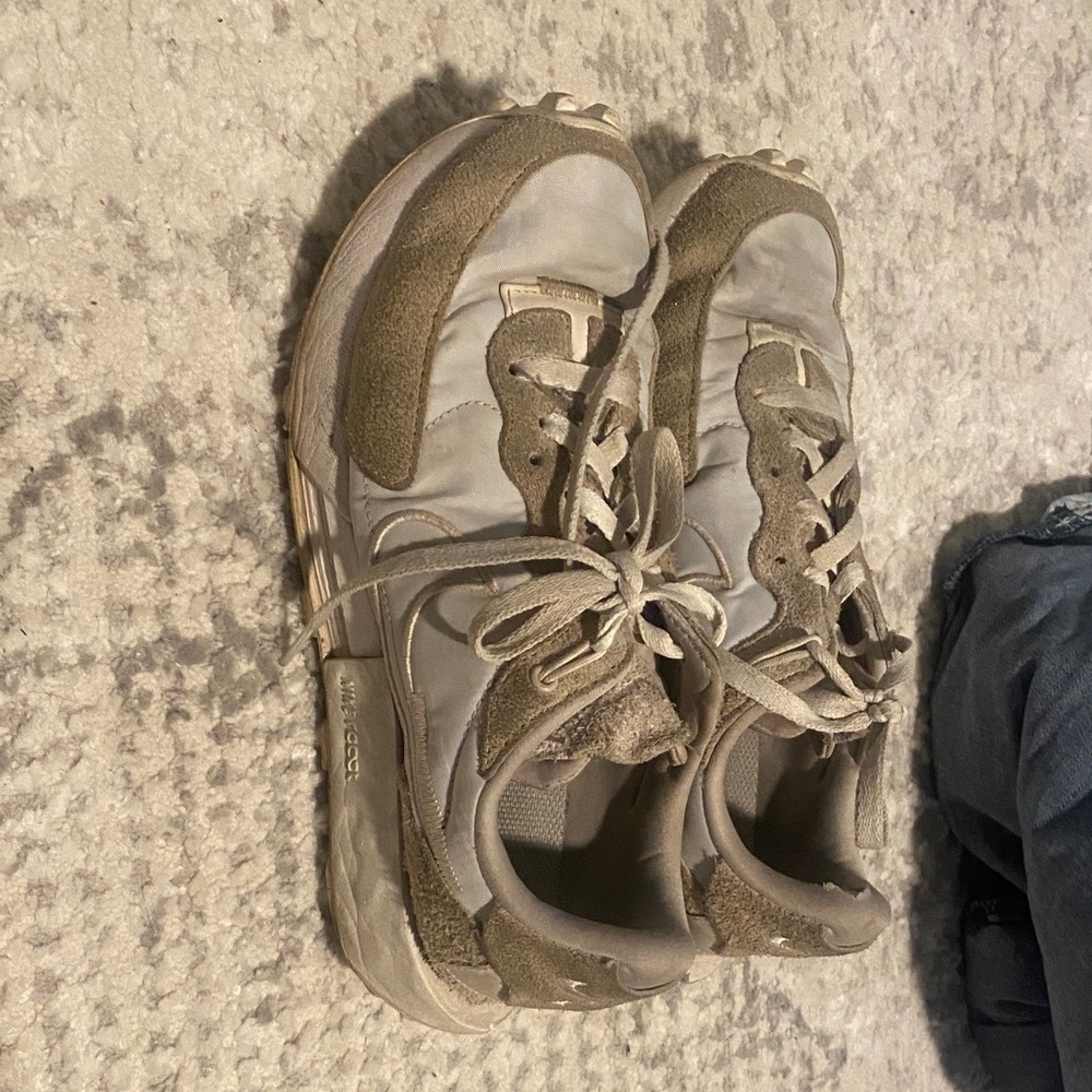 Nike White and Brown Casual Sneakers